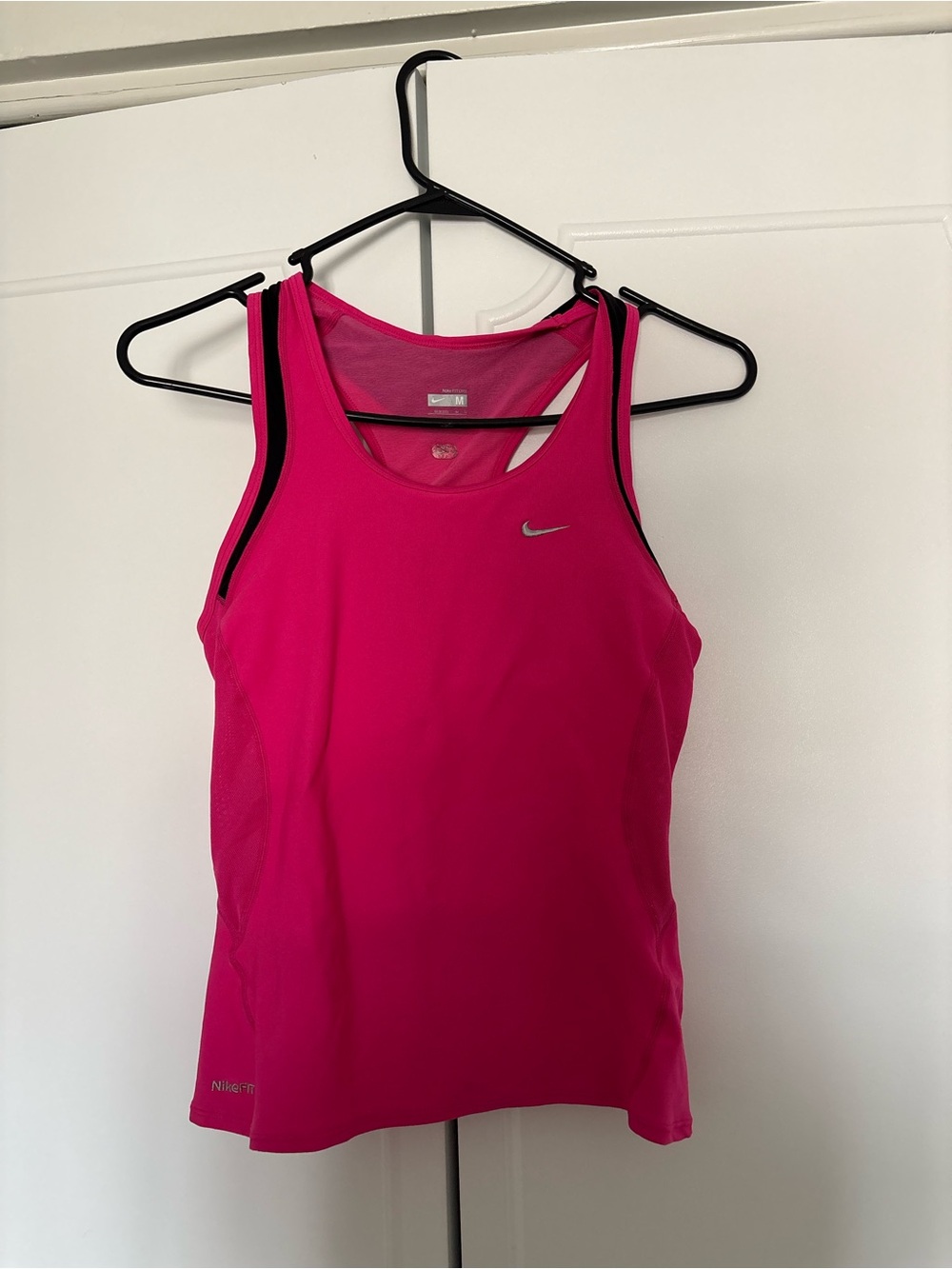 Vintage Nike Hot Pink Performance Tank with Black Trim